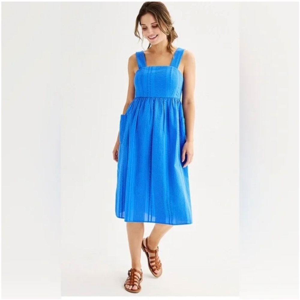 Sonoma sleeveless cut out midi dress